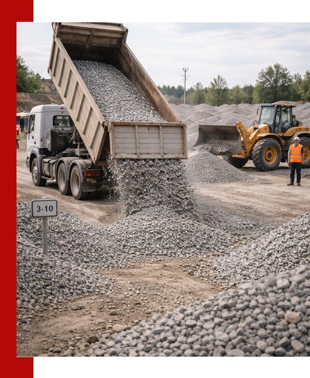 Гранитный щебень фракции 3–10: доставка и продажа в Ейске