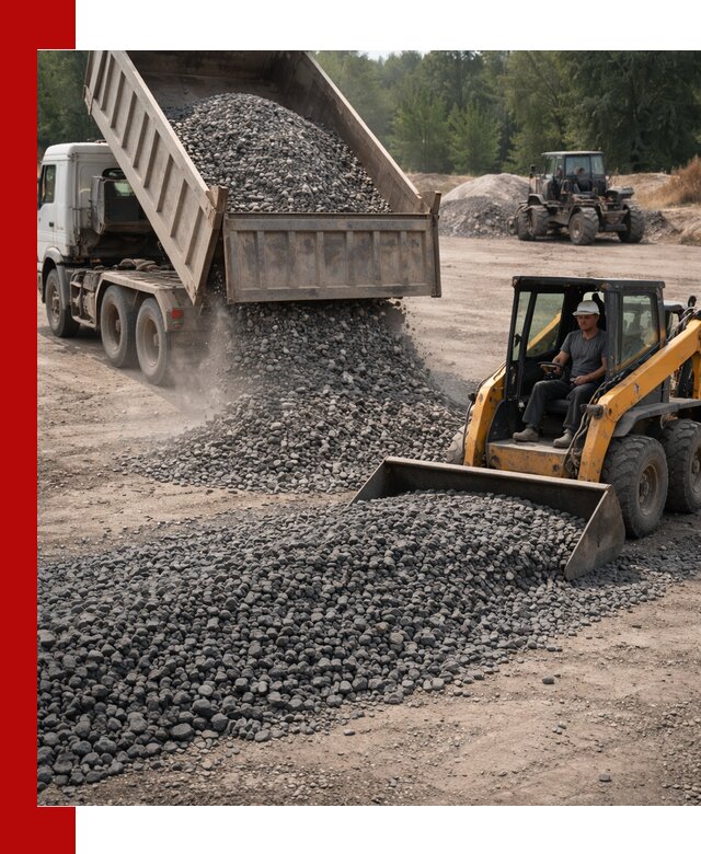 Гранитный щебень фракция 40-70 с доставкой в Ейске