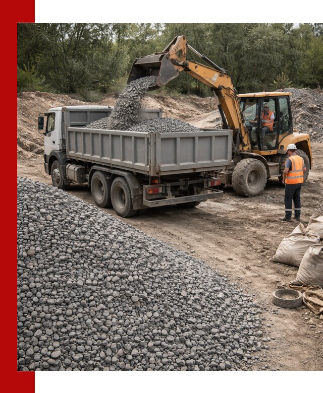 Доставка гравийного щебня в Ейске оптом и в розницу