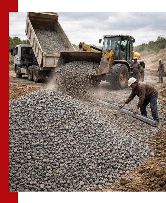 Гравийный щебень фракция 5-20 с доставкой в Ейске