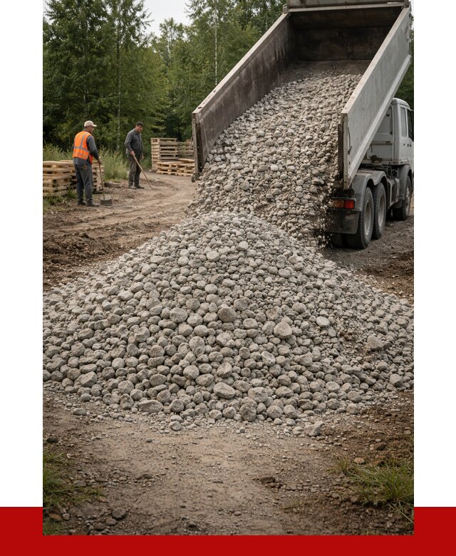 гравийный щебень фракция 70-120 в Ейске от 2525 р. ПРОНЕРУДЕск