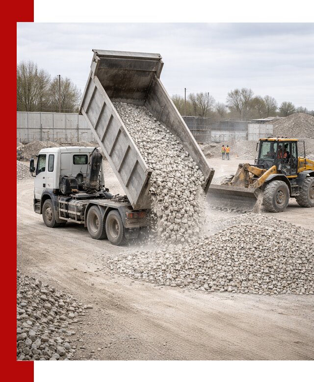 Доставка и продажа известнякового щебня в Ейске