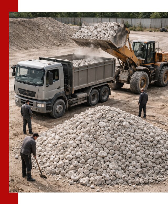 Известняковый щебень фракция 70–150 с доставкой в Ейске