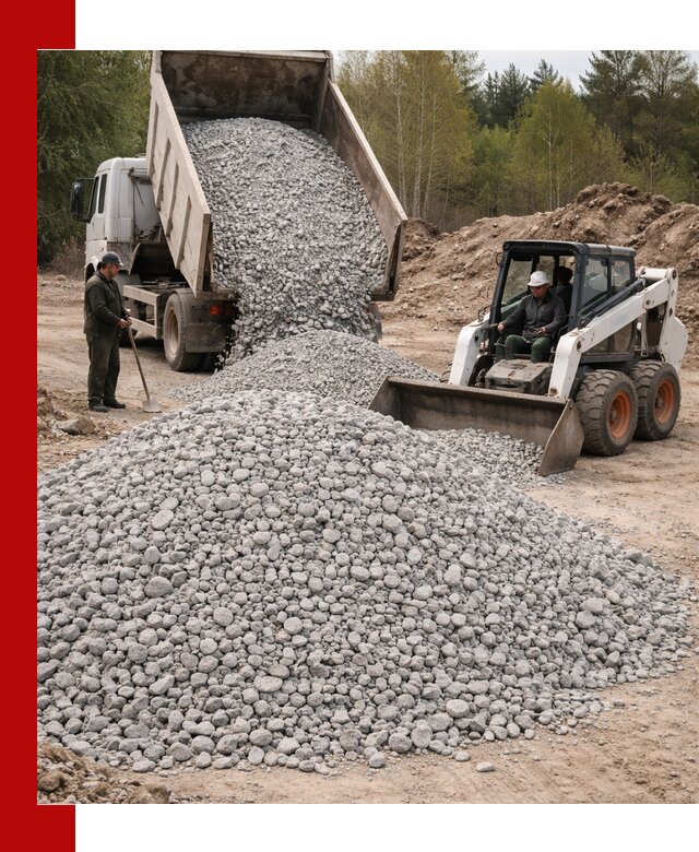 Доставка доломитового щебня в Ейске напрямую от карьера