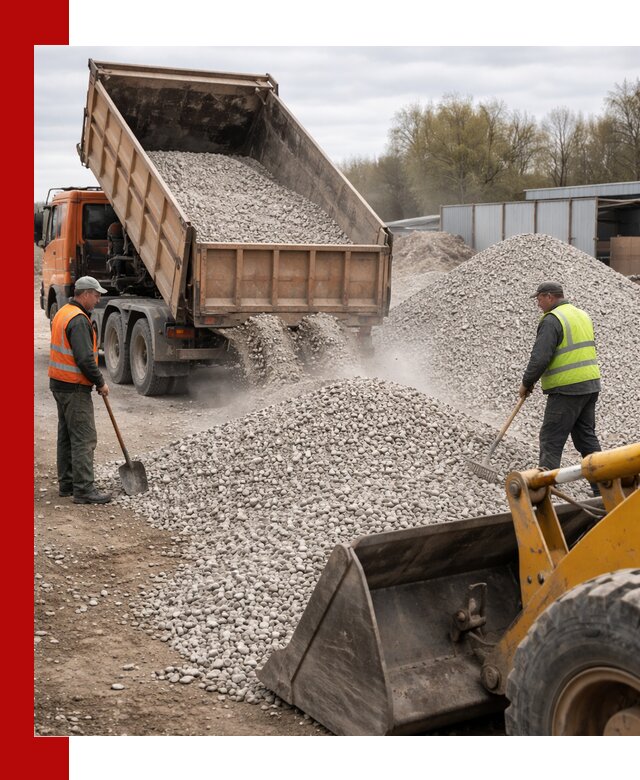 Доломитовый щебень фракции 5-20 с доставкой в Ейске