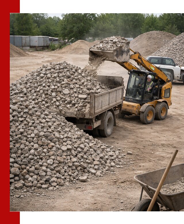 Доставка вторичного щебня в Ейске для строительных работ