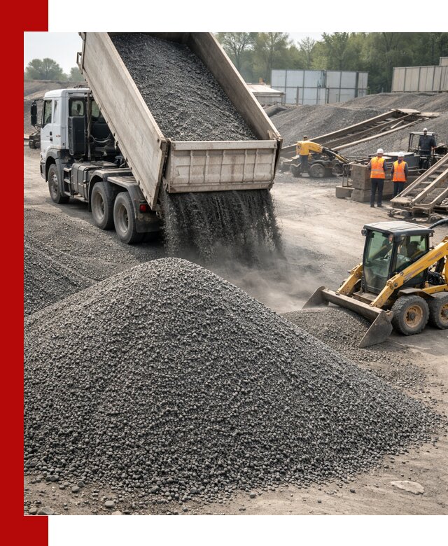 Вторичный щебень фракция 0–5 с доставкой в Ейске