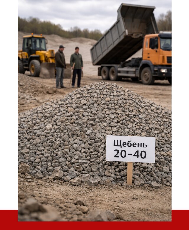 Бетонный щебень фракция 20-40 в Ейске от 2525 р. | ПРОНЕРУДЕск