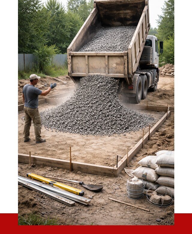Купить щебень для фундамента в Ейске от 4638 р. | ПРОНЕРУДЕск