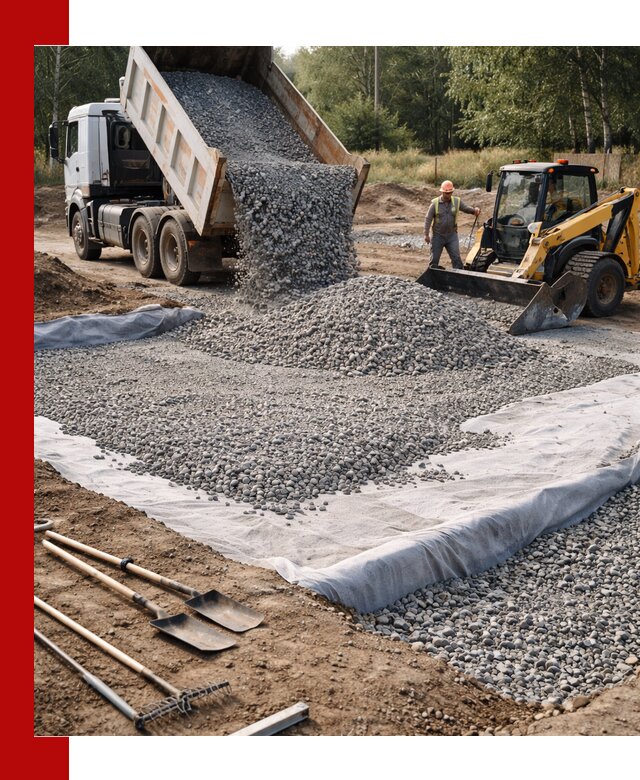 Щебень для фундамента с доставкой в Ейске