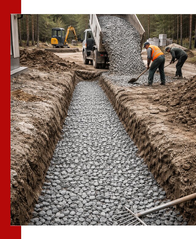 Щебень для дренажа с доставкой в Ейске высокого качества