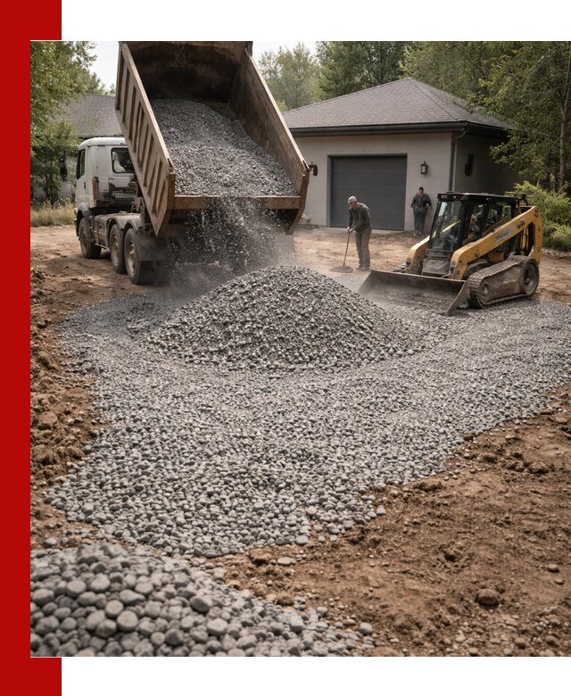 Щебень для парковки в Ейске: доставка и укладка качественного материала
