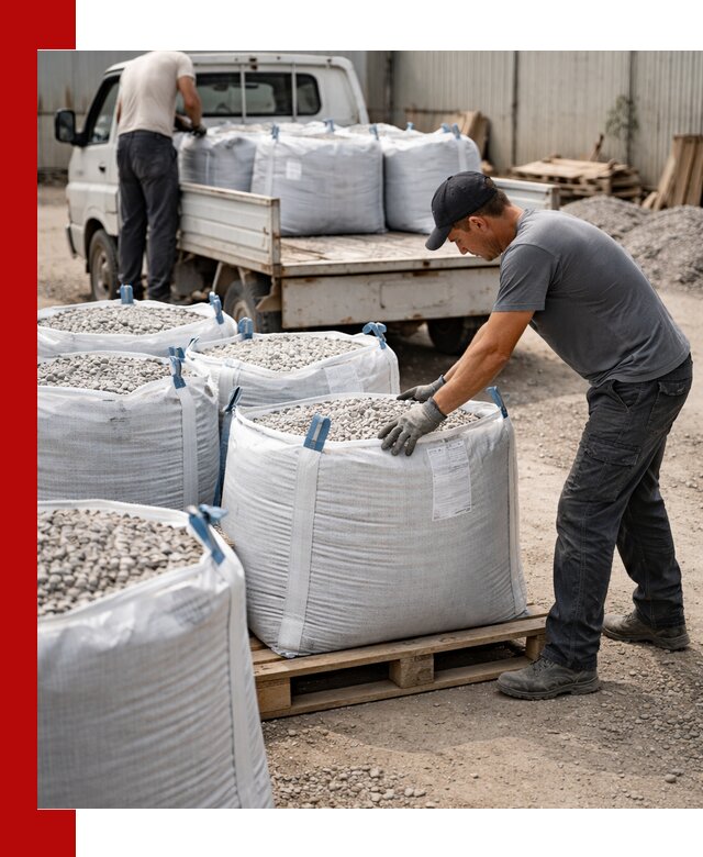 Доставка щебня в мешках по выгодным ценам в Ейске
