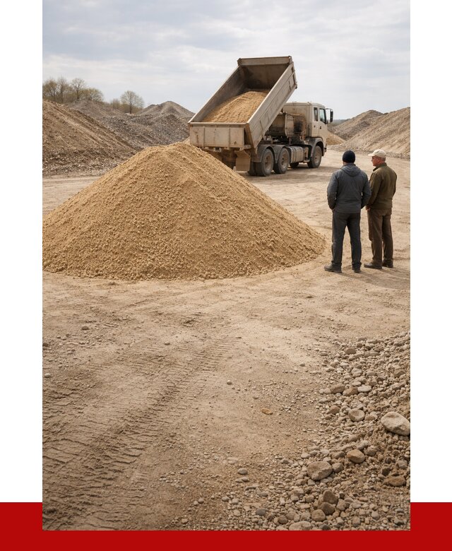 Карьерный песок крупнозернистый в Ейске от 8760 р | ПРОНЕРУДЕск