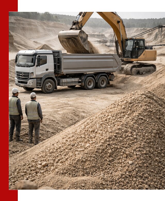 Карьерный крупнозернистый песок с доставкой в Ейске