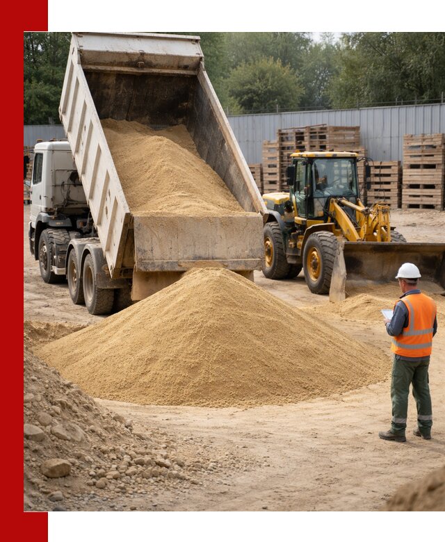 Доставка карьерного мелкозернистого песка в Ейске