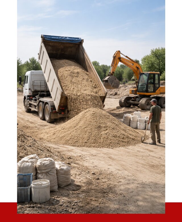 Купить речной песок в Ейске от 1237 р. за куб | ПРОНЕРУДЕск