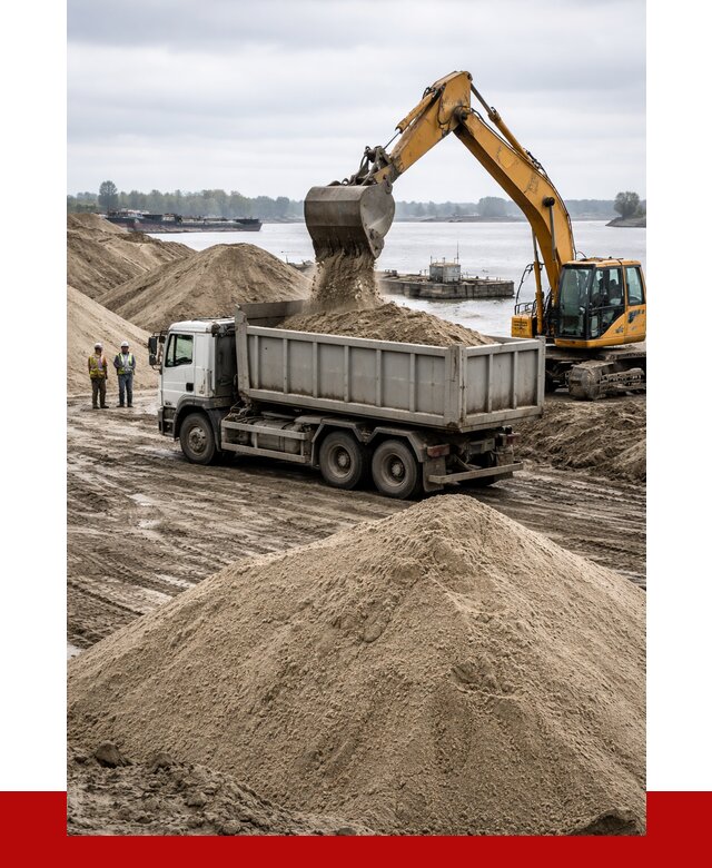 Купить речной песок навалом в Ейске от 1855 р., ПРОНЕРУДЕск