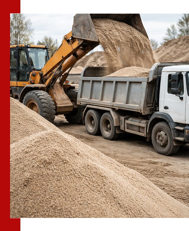 Доставка сеяного песка в Ейске оптом и в розницу