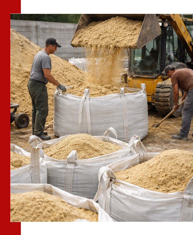 Поставка качественного песка для кладки в Ейске