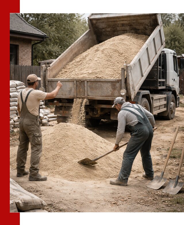Песок для штукатурки с доставкой в Ейске качественный и чистый