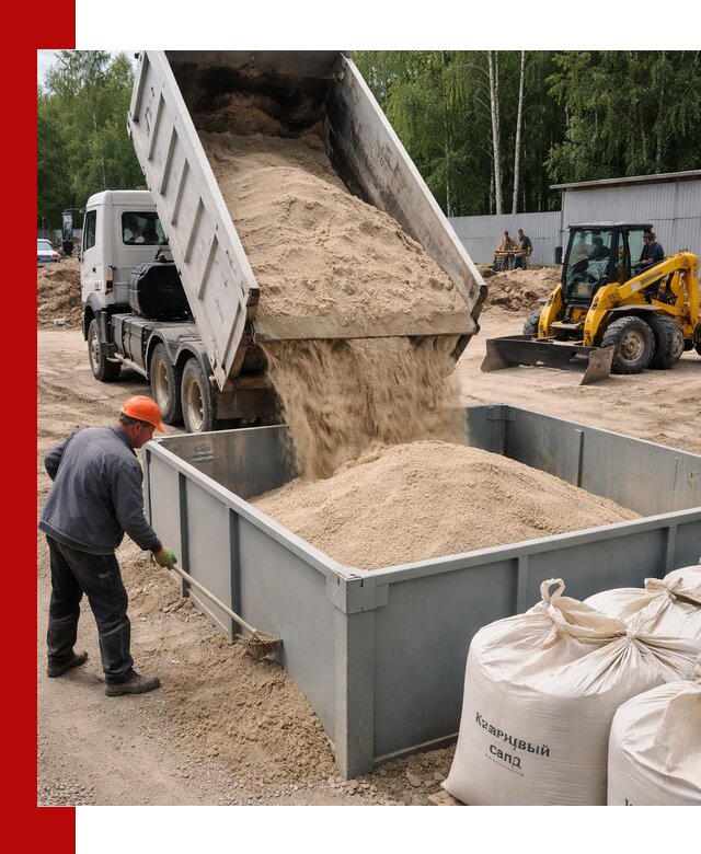 Кварцевый песок для фильтра в Ейске — доставка и качество