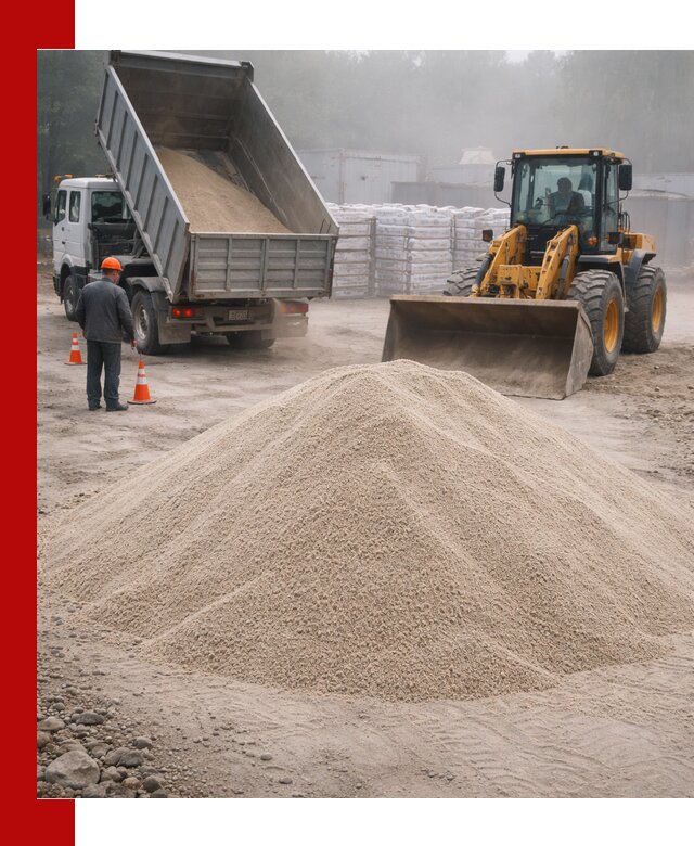 Кварцевый песок фракция 0–8 для стройработ в Ейске