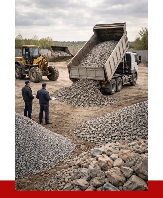 Гравий и камень с доставкой в Ейске от 4329 р. - ПРОНЕРУДЕск