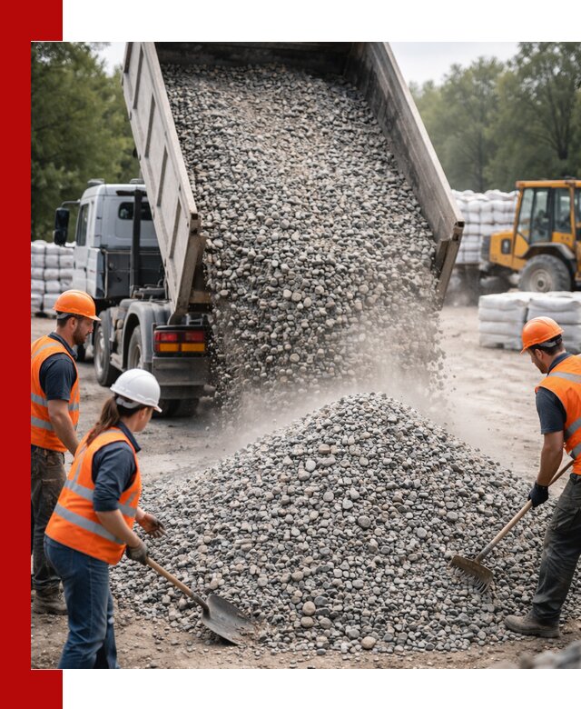 Доставка гравия и камня в Ейске оптом и в розницу