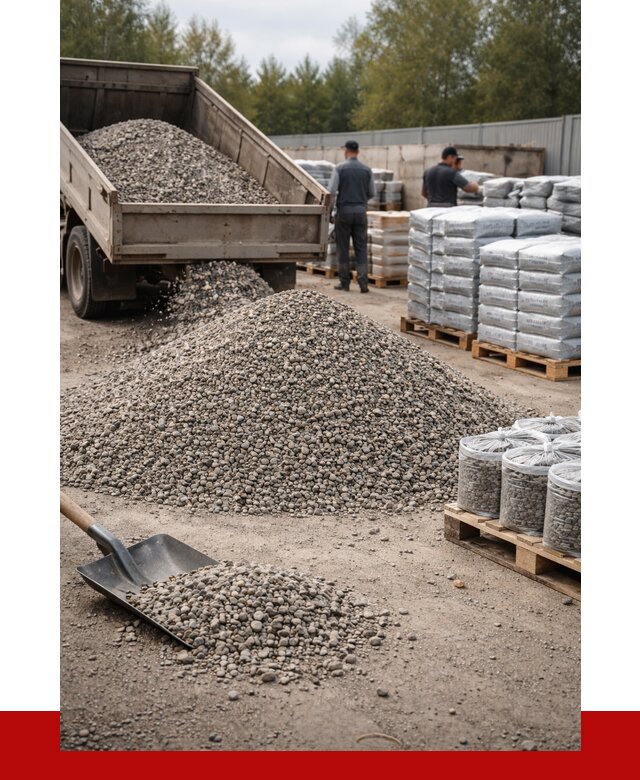 Гравий фракция 5-20 в Ейске купить от 2370 р. ПРОНЕРУДЕск