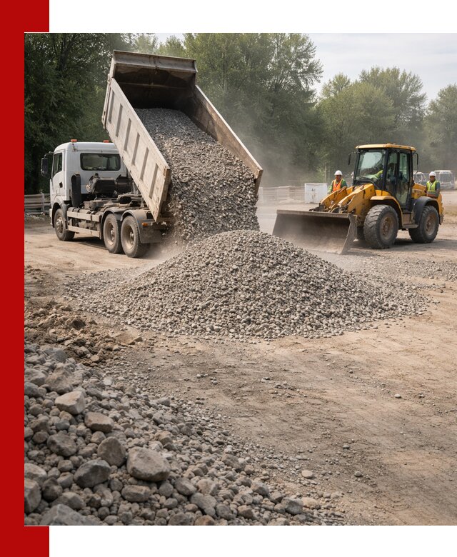 Гравий фракция 5–20 доставка в Ейске оптом и в розницу