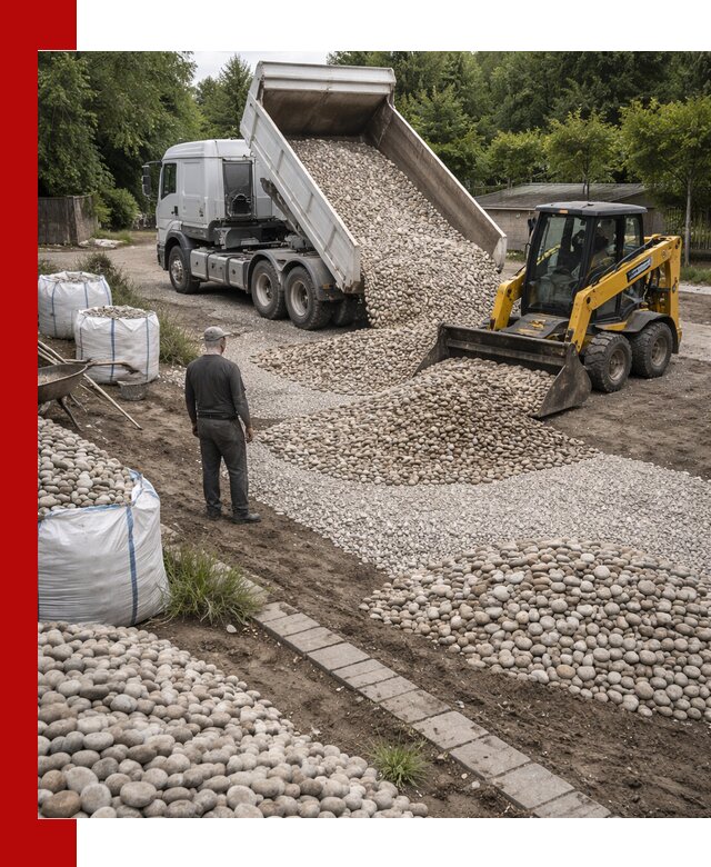 Доставка морской гальки оптом и в розницу в Ейске