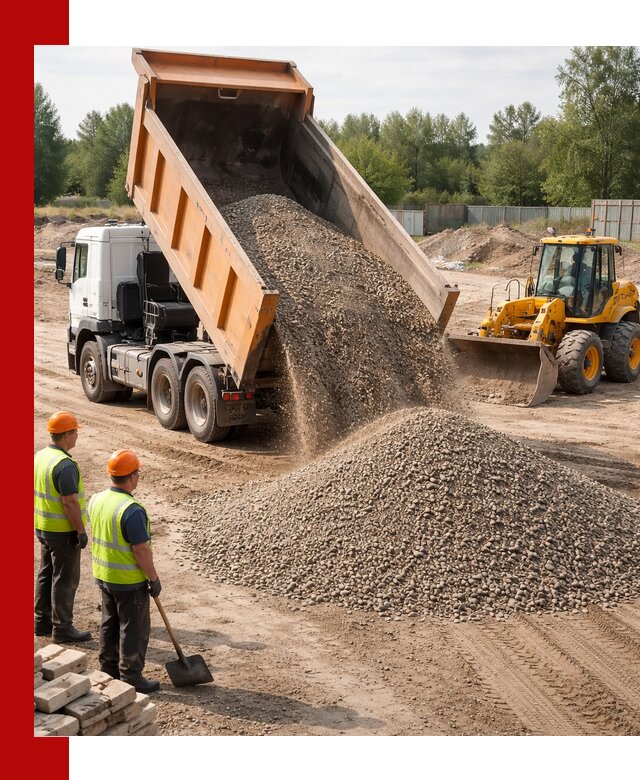 Доставка щебёночно-песчаной смеси ЩПС С7 в Ейске
