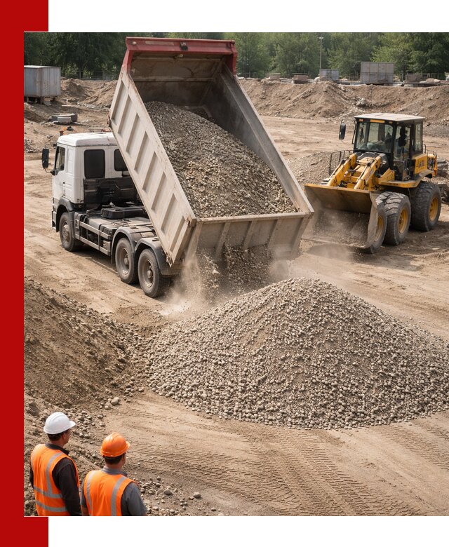 Щебень с песком (ЩГПС С2) с доставкой в Ейске