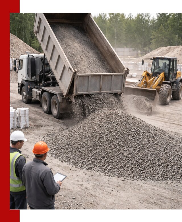 Доставка и продажа гранитного отсева 0-10 в Ейске