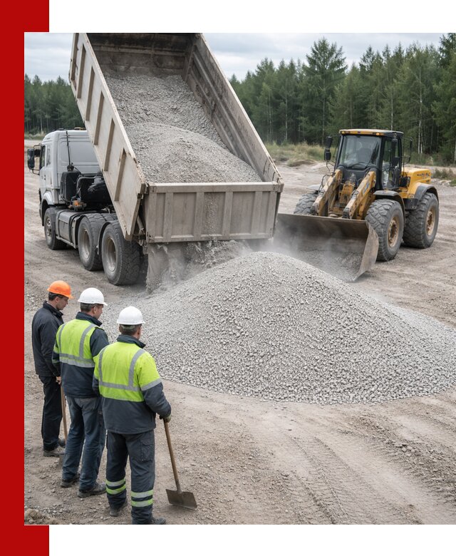 Известняковый отсев 0-5 доставка в Ейске быстро и выгодно