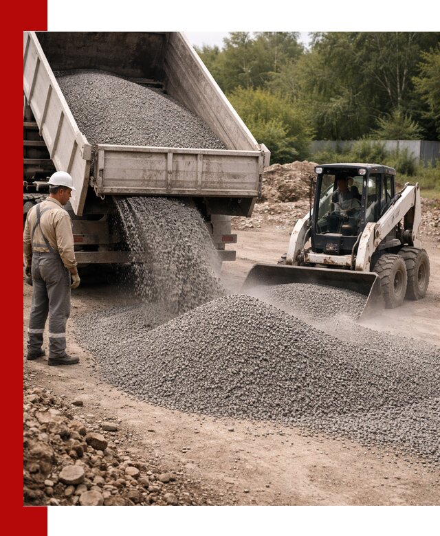 Доставка гравийного отсева 0-5 в Ейске оптом и в розницу