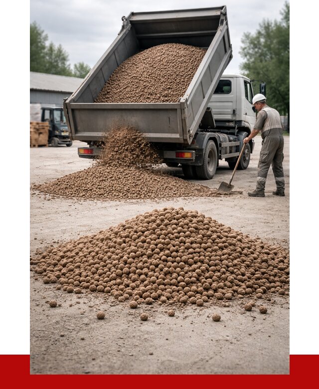 Керамзит с доставкой в Ейске от 4329 р. за м3 | ПРОНЕРУДЕск