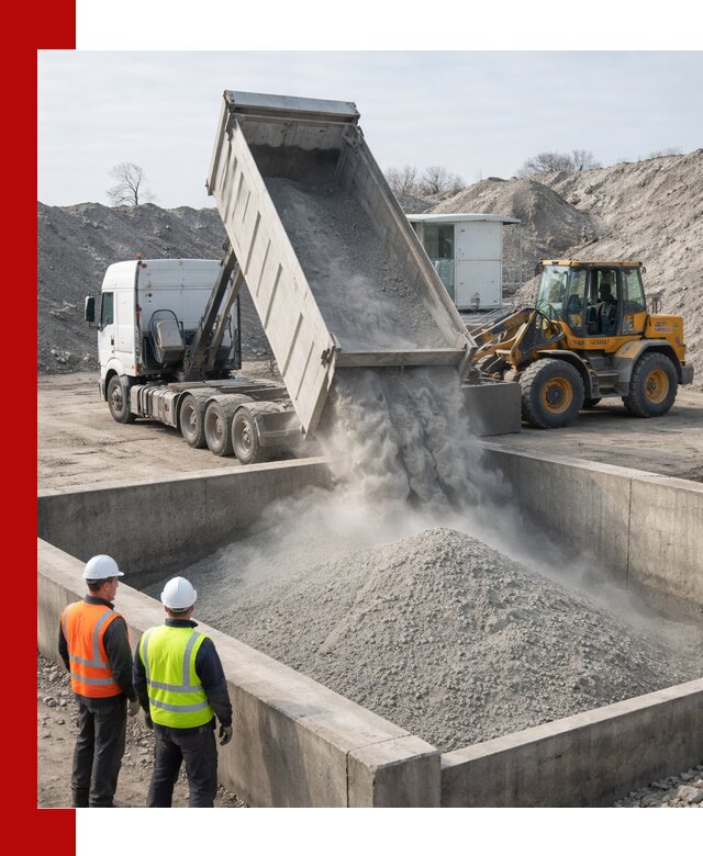 Доставка цемента навалом в Ейске крупными партиями