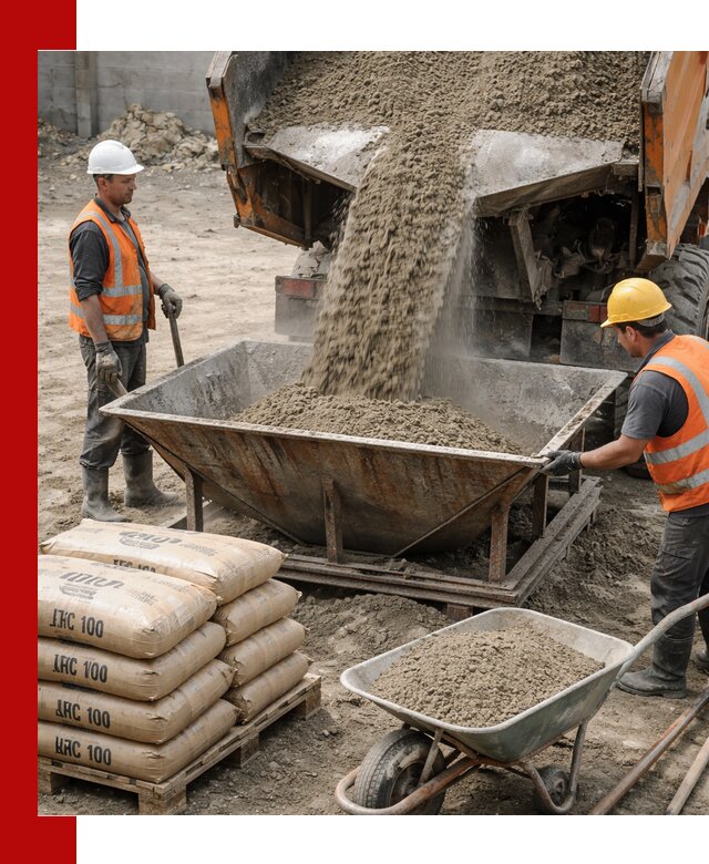 Доставка цементно-песчаной смеси М100 в Ейске