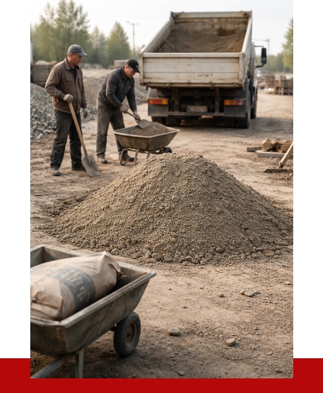 Цементно-песчаная смесь М150 в Ейске от 4844 р. | ПРОНЕРУДЕск