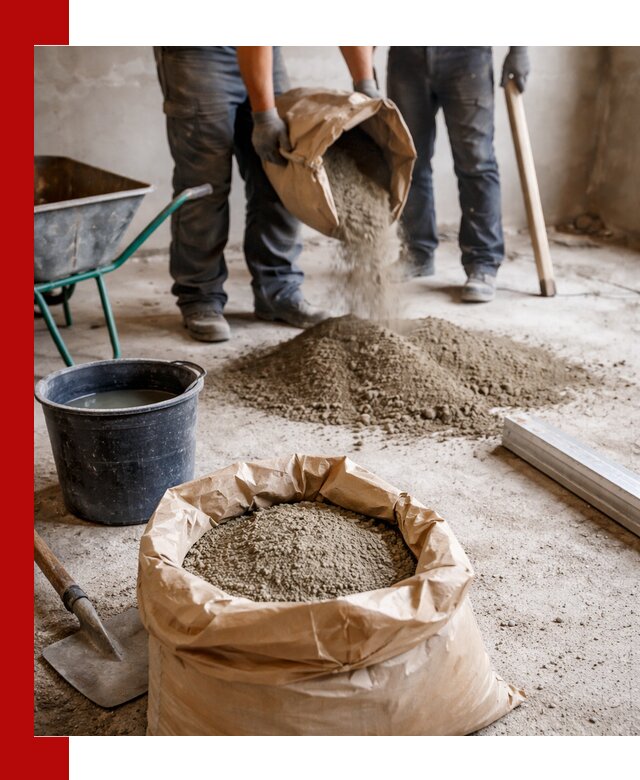 Доставка сухой смеси для стяжки в Ейске