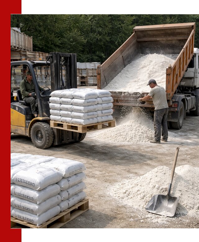 Доставка строительной извести оптом и в розницу в Ейске