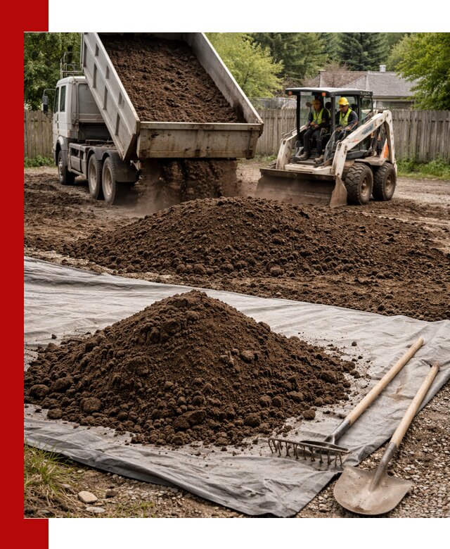 Грунт для отсыпки участка с доставкой в Ейске