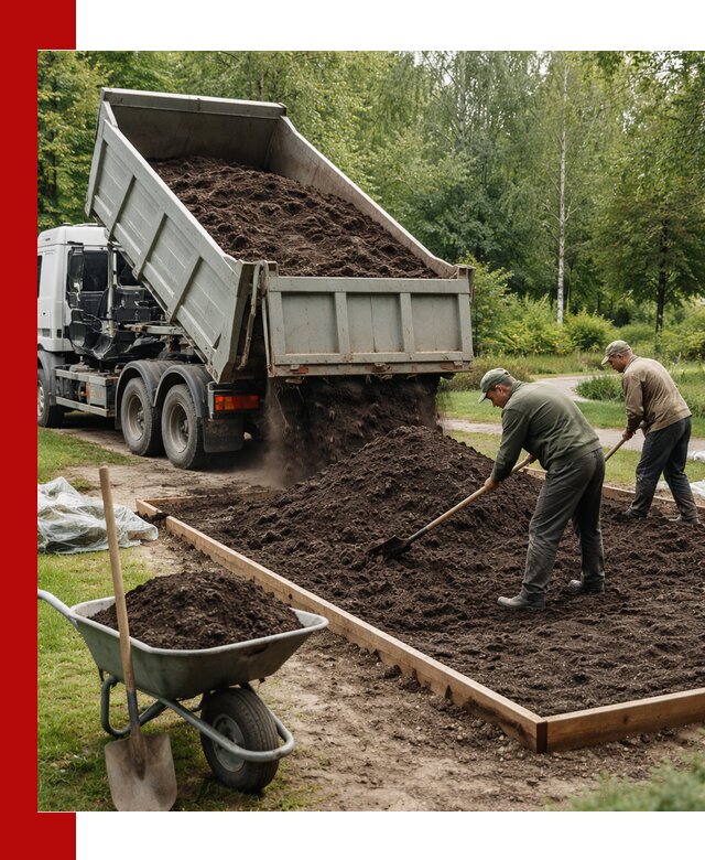 Доставка грунта для озеленения и благоустройства в Ейске