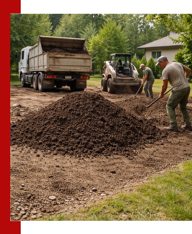 Доставка и укладка грунта для газона в Ейске