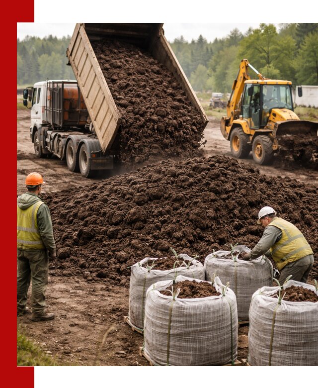 Доставка нейтрального торфа в Ейске оптом и в розницу