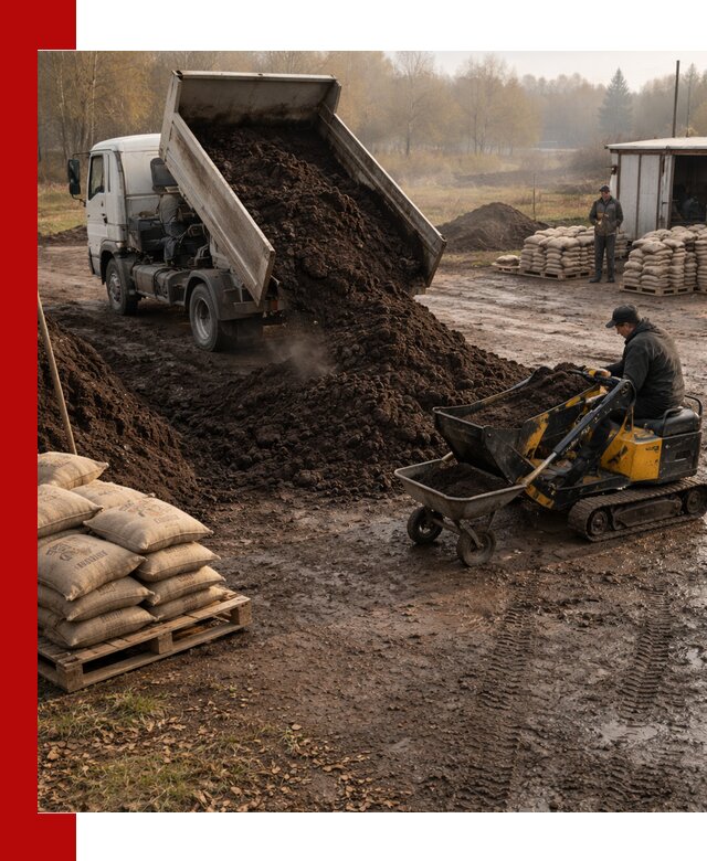 Кислый торф в доставке по выгодным ценам в Ейске