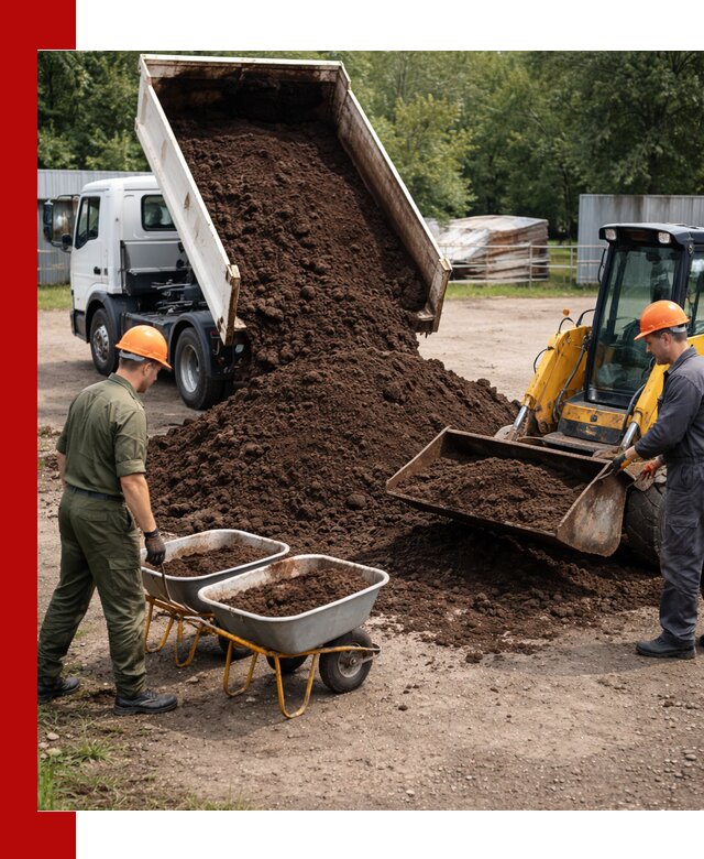 Доставка торфо-земляной смеси в Ейске для огорода и ландшафта