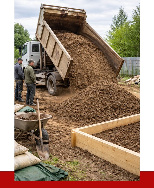Торфо песчаная смесь в Ейске с доставкой от 1907 р. | ПРОНЕРУДЕск
